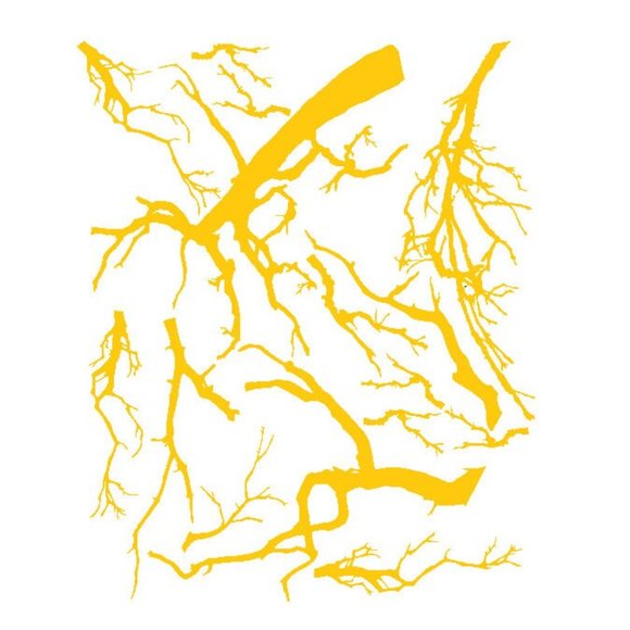 High Heat Duracoat Vinyl Stencil 10" x 12" - Branches 2 styling - Picture 2 of 3